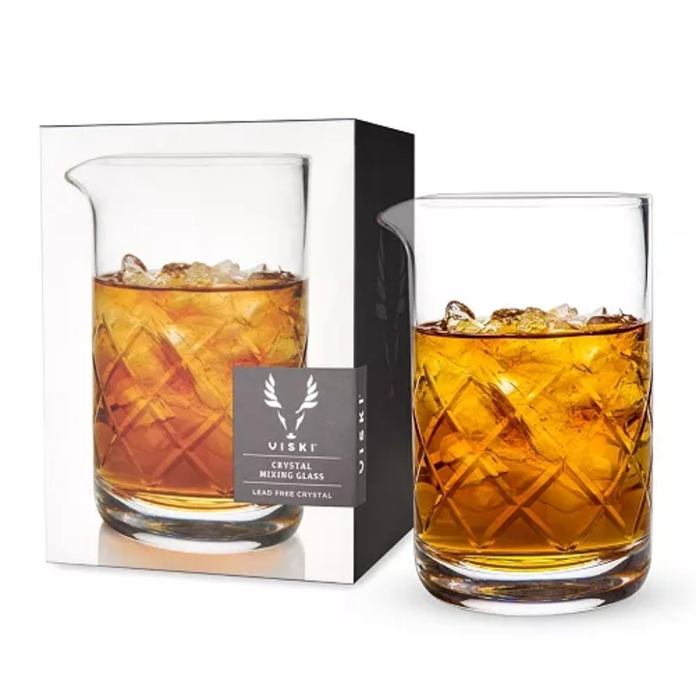 Viski Crystal Mixing Glass lead free Crystal